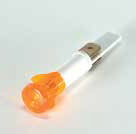 Värmebaronen Indikeringslampa, rund, orange med stift V 400