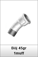 Böj 45gr 1muff