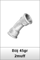 Böj 45gr 2muff