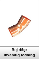 Böj 45gr invändig lödning