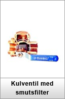 Kulventil med smutsfilter