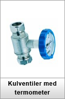 Kulventiler med termometer