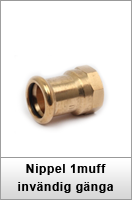 Nippel 1muff invändig gänga
