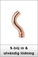 S-böj in & utvändig lödning