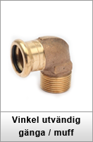 Vinkel utvändig gänga / muff