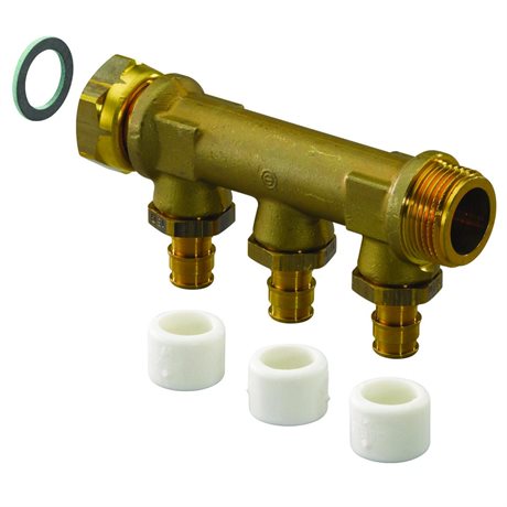 15X3 Fördelare med löpmutter och ringar G3/4" C/C 35 MM