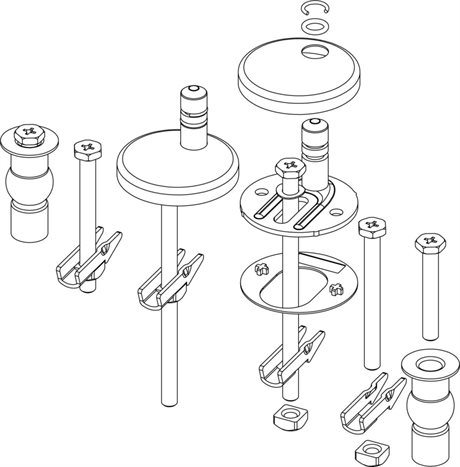 A-collection Gångjärnsats till WC-sits NORDICS