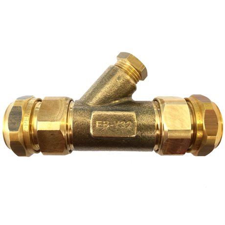 Ebeco Y-koppling med trycknippel och packning