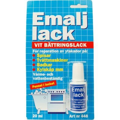 Emaljlack på flaska vit