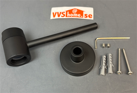 Gustavsberg Väggstag för duschrör mattsvart