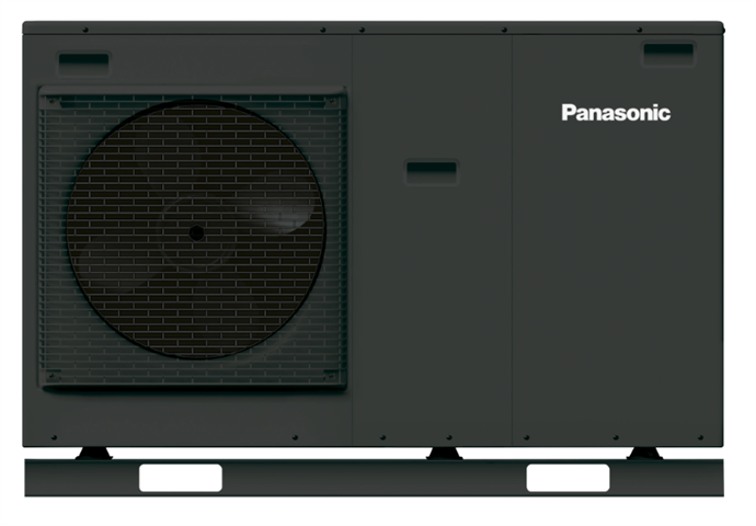 Panasonic luft/vatten värmepump utedel type WH-MDC07J3E5 monoblock 7 Kw Grafit-grå