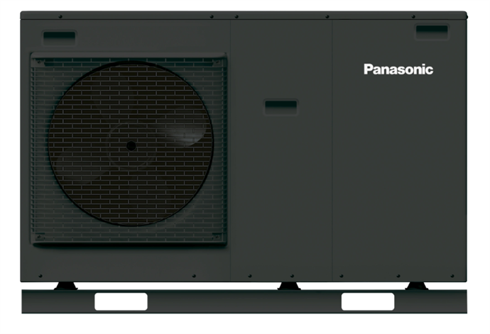 Panasonic luft/vatten värmepump utedel type WH-MDC09J3E5 monoblock 9 Kw Grafit-grå
