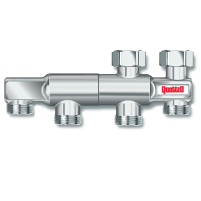 Thermopanel Quattro 2-rörsfördelare-40 c/c