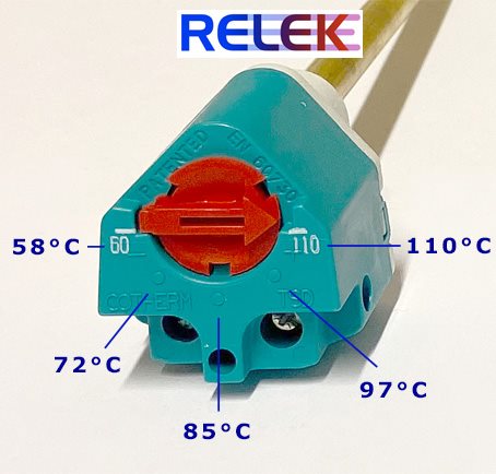 Relek Stavtermostat, 1-polig, Cotherm TSDH 1103