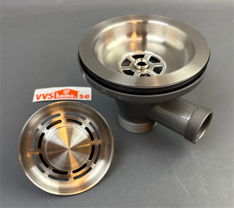 Strand Korgventil med anslutning för bräddavlopp