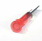 Värmebaronen Indikeringslampa, rund, röd med stift