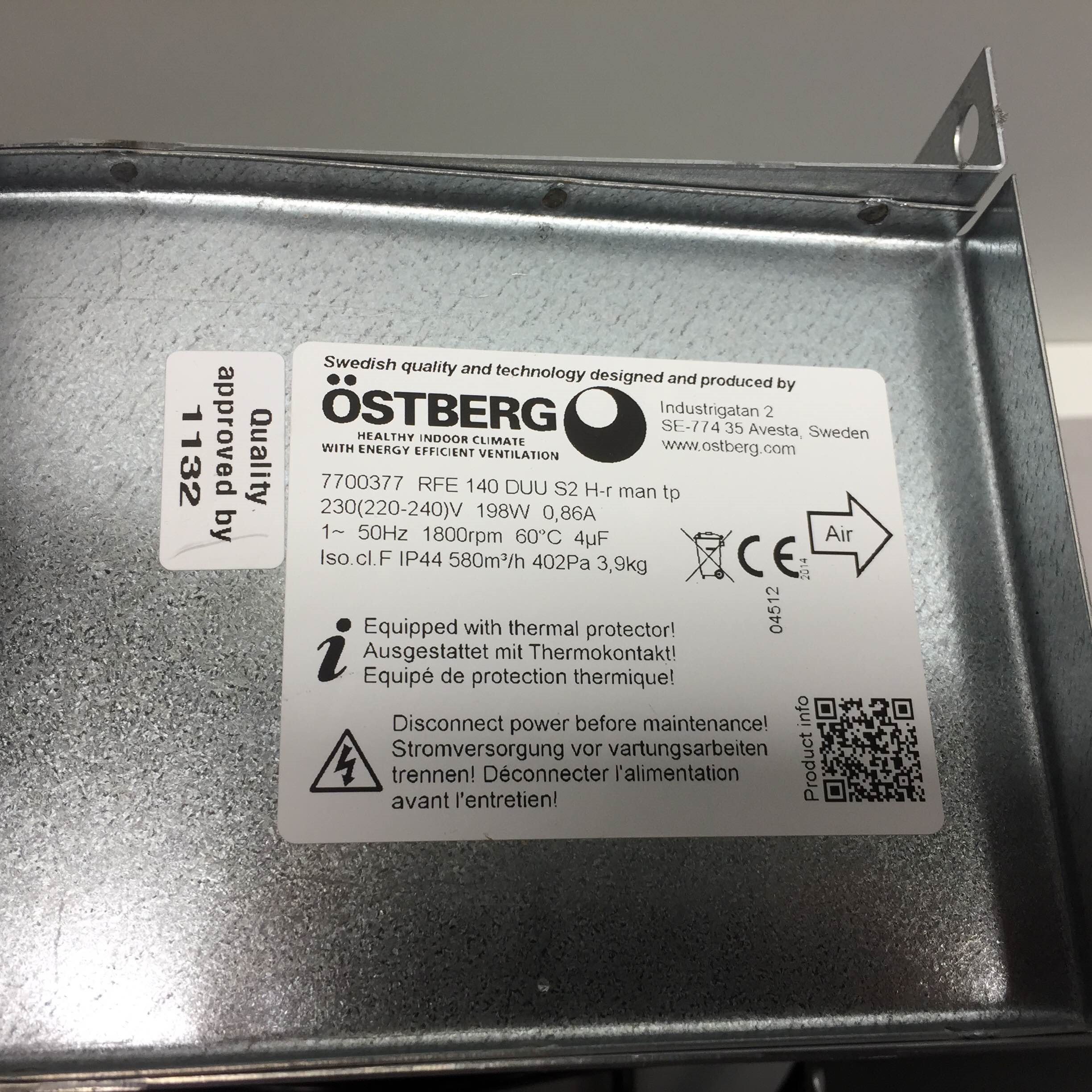 Köp Nibe 718157 Utbytesfläkt 170w Komplett (AC-fläkt) - VVS home.se