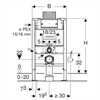 Geberit WC-fixtur Duofix Omega H=82cm