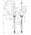 Hansgrohe Focus M41 1-grepps köksblandare 260