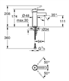 Grohe Essence Tvättställsblandare 34294001