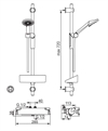 Oras Optima Duschsystem 40cc 7159