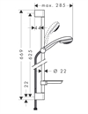 Hansgrohe Crometta 85 Vario Duschset