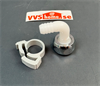 Arrow Plastvinkel 90˚ med mutter L-form