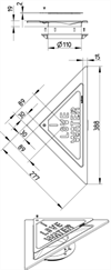 Blücher Montageset Drain TRIO Modell New York 