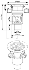 Blücher Golvbrunn Drain Multi 206-75BI