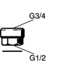 Fmm Övergångsnippel R20xR15 invxinv 2726-0000 