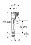 Geberit Flottörventil universal Typ 360