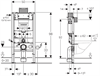 Geberit WC-fixtur Duofix Omega H=98cm