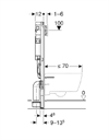 Geberit WC-fixtur Duofix Sigma 112cm