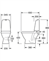 Gustavsberg Nautic 1510 P-lås Hygienic Flush