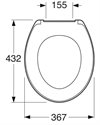 Gustavsberg Wc-sits Nordic³, Mjuksits Vit