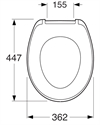 Gustavsberg Wc-sits Nordic³ hård sits SC/QR Vit