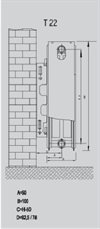 Thermrad Compact-4 plus Höjd 500mm